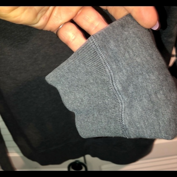 Nilke Big Swoosh Gray Vintage Hoodie Medium - Picture 7 of 10